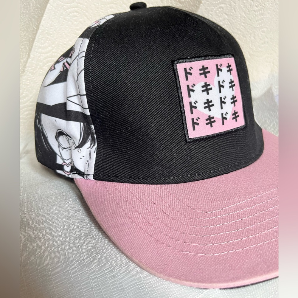 Black/Pink Kanji Hentai Snapback Hat - iiii Clothing